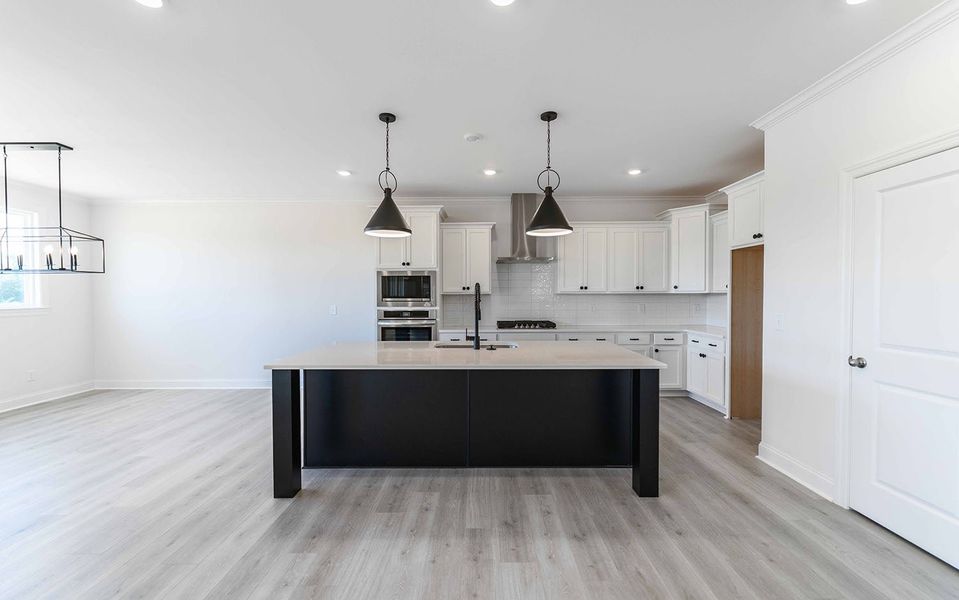 Furnished interior view inside a new home in Aden Woods, Fairview (Image 4).
