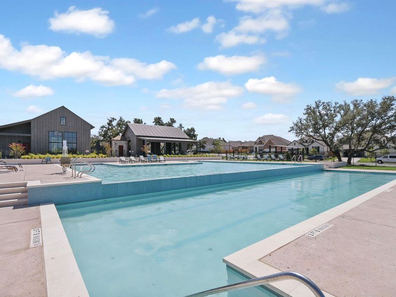 Large community pool.