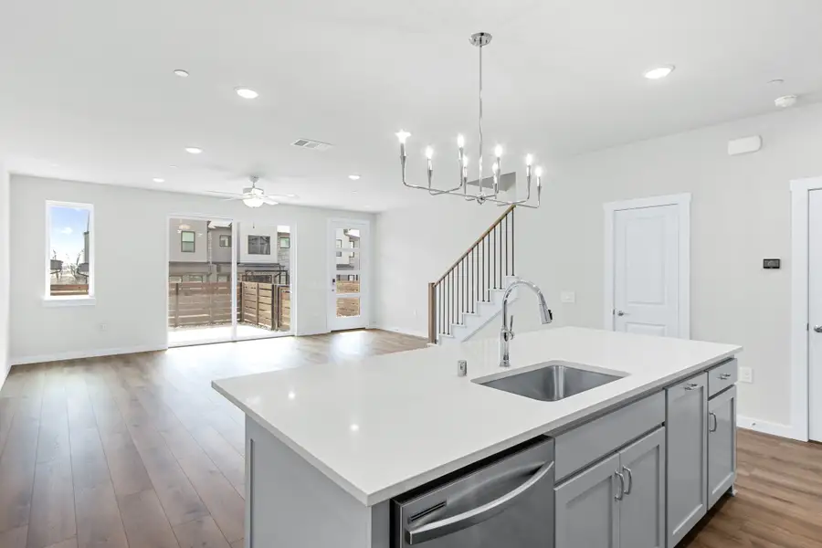 Furnished interior view inside a new home in Willow Grove Townhomes, Melissa (Image 5).