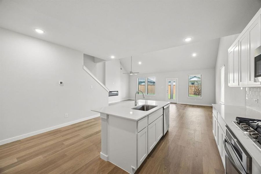 Open Floor Plan in the Winters home plan by Trophy Signature Homes – REPRESENTATIVE PHOTO