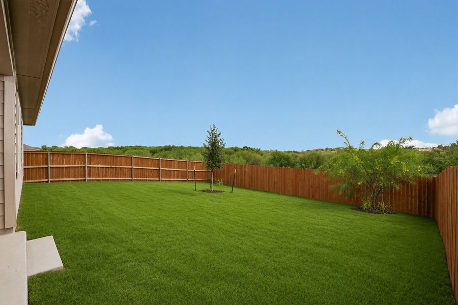 Exterior details and patio area of a home in Lisso, Pflugerville (Image 4).