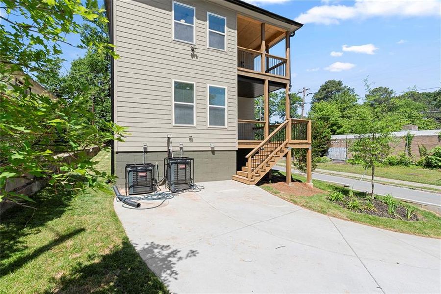 Exterior details and patio area of a home in , Atlanta (Image 30).