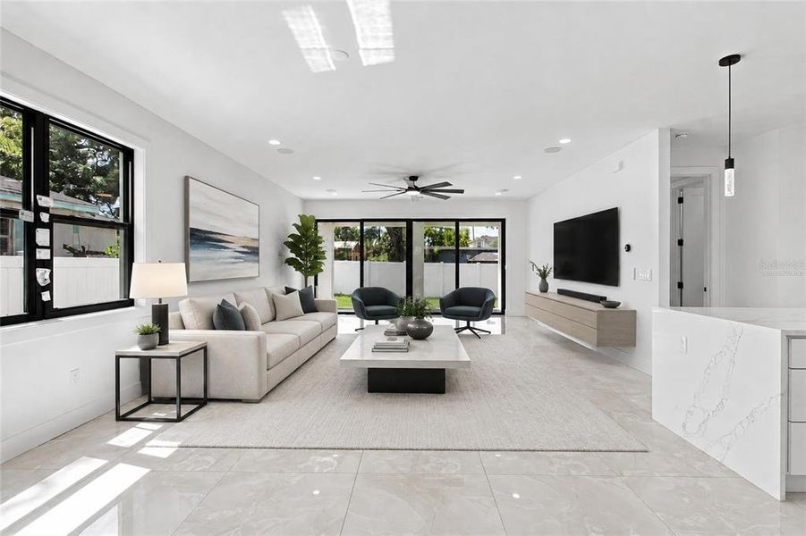 Furnished interior view inside a new home in , Tampa (Image 13). Furnished interior view inside a new home in , Tampa (Image 13).