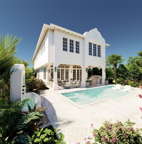 Front exterior of a new home in , Delray Beach, FL, highlighting curb appeal (Image 20).
