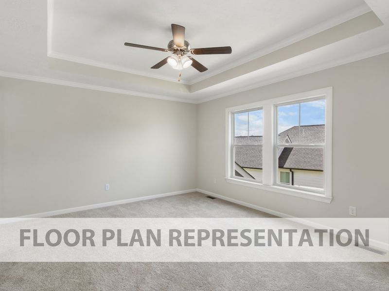 Primary Bedroom | Wren Plan by Ivey Homes in Grovetown GA