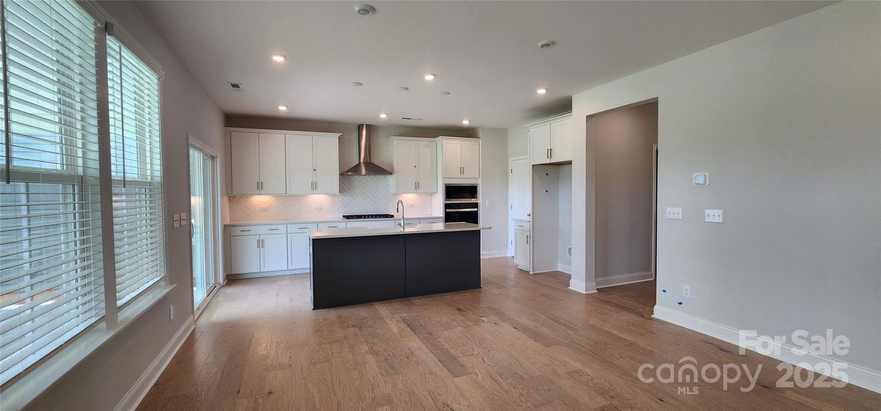 Gourmet Kitchen with Gas Cooktop with Wall Oven/Microwave