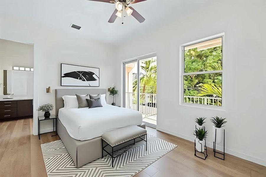 Furnished interior view inside a new home in , Fort Lauderdale (Image 8).
