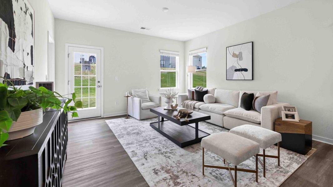 Furnished interior view inside a new home in The Hamptons at Hickory, Hickory (Image 8). Furnished interior view inside a new home in The Hamptons at Hickory, Hickory (Image 8).