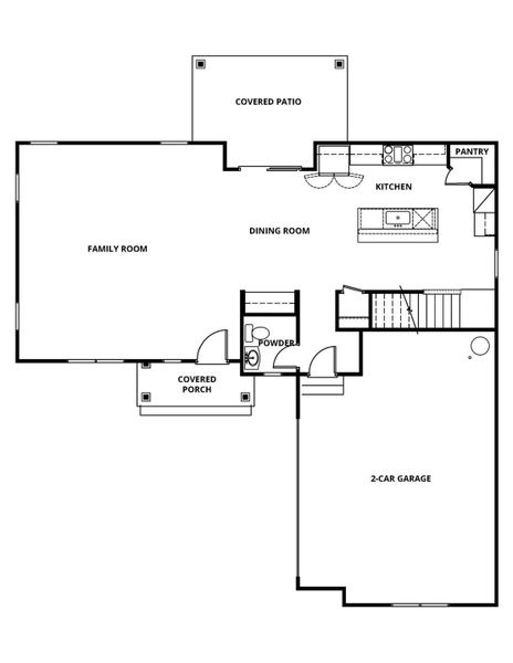 2D floor plan layout of this home in Stoneridge Hills, Rock Hill, SC (Image 4).
