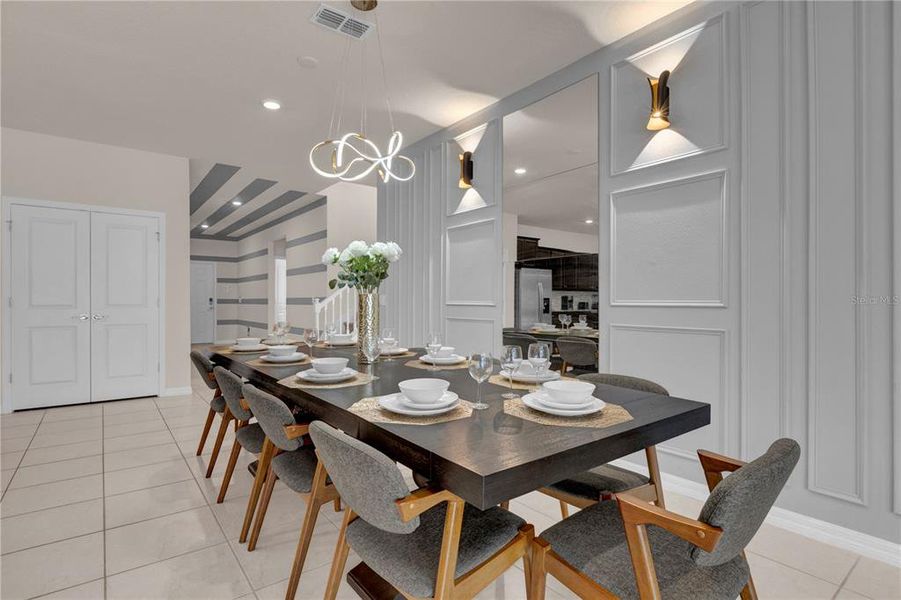 Furnished interior view inside a new home in , Davenport (Image 6).