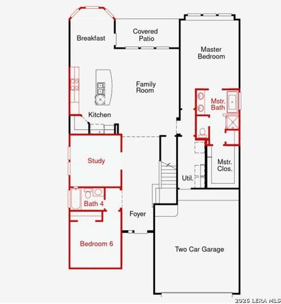 2D floor plan layout of this home in Mayfair, New Braunfels, TX (Image 2). 2D floor plan layout of this home in Mayfair, New Braunfels, TX (Image 2).