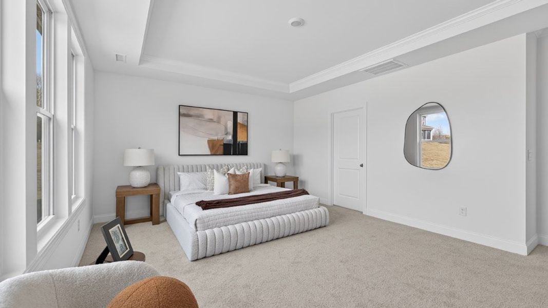 Representative furnished interior of a home built from the Hartwell by D.R. Horton in The Manors at Winston Pointe, Clayton (Image 18).
