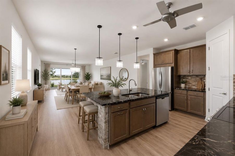 Furnished interior view inside a new home in , Venice (Image 15).