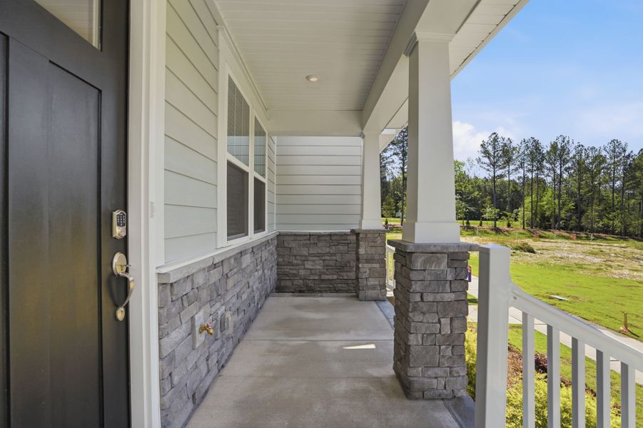 Exterior details and patio area of a home in Bratton Pointe, Rock Hill (Image 3).