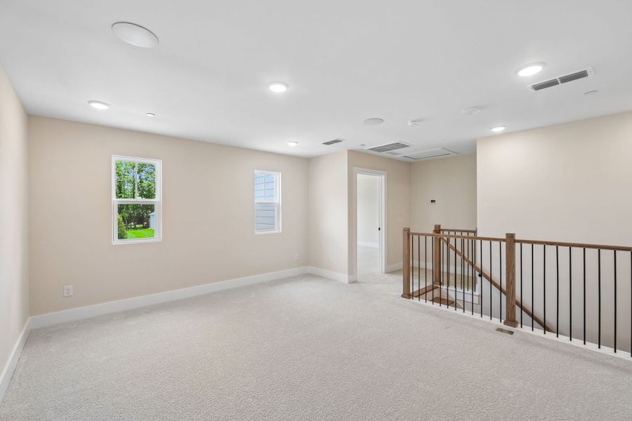 Representative unfurnished interior of a home built from the Calabar by Pulte Homes in Bradshaw Farms Reserve, Mount Juliet (Image 45). Representative unfurnished interior of a home built from the Calabar by Pulte Homes in Bradshaw Farms Reserve, Mount Juliet (Image 45).