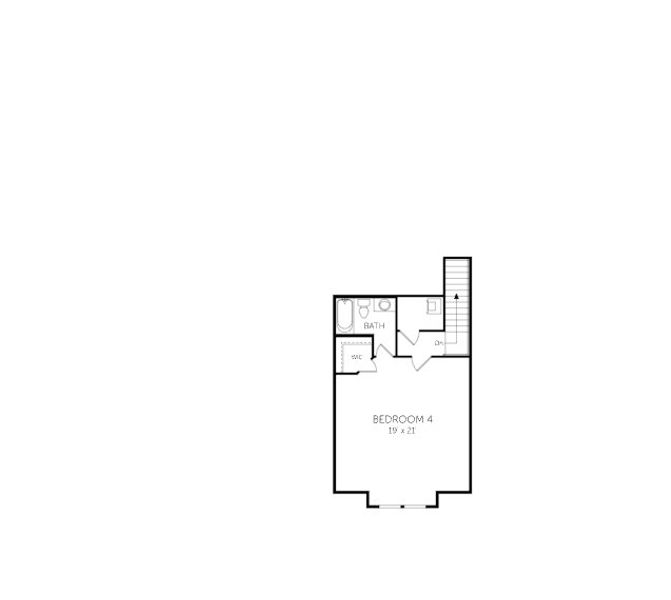 2D floor plan layout for the Boca II - Homesites by Dream Finders Homes in Hyland Trail, Green Cove Springs, FL (Image 4).