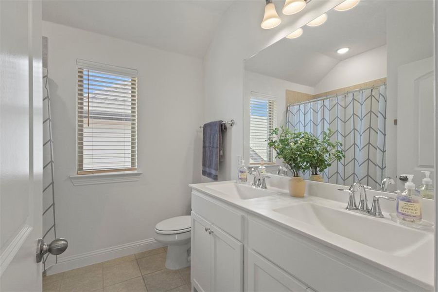 Furnished interior view inside a new home in Mustang Lakes 74', Celina (Image 8).