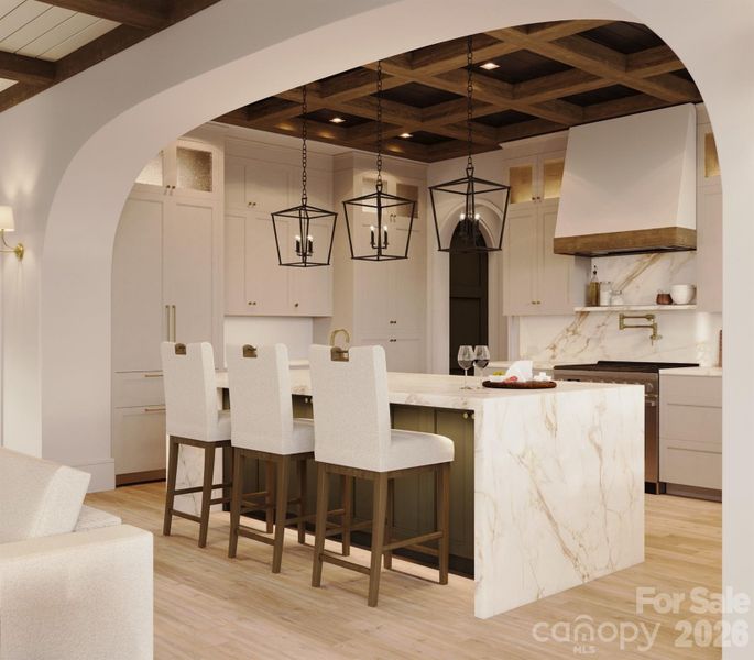 Furnished interior view inside a new home in , Weaverville (Image 6).