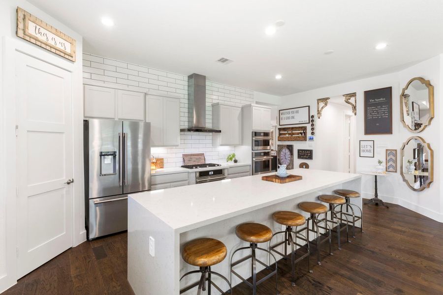 Furnished interior view inside a new home in Water Crest on Lake Conroe - LAKE FRONT, Conroe (Image 9). Furnished interior view inside a new home in Water Crest on Lake Conroe - LAKE FRONT, Conroe (Image 9).