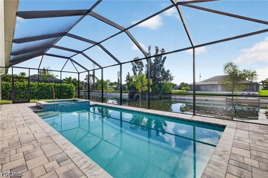 Exterior details and patio area of a home in Cape Coral, Cape Coral (Image 23). Exterior details and patio area of a home in Cape Coral, Cape Coral (Image 23).