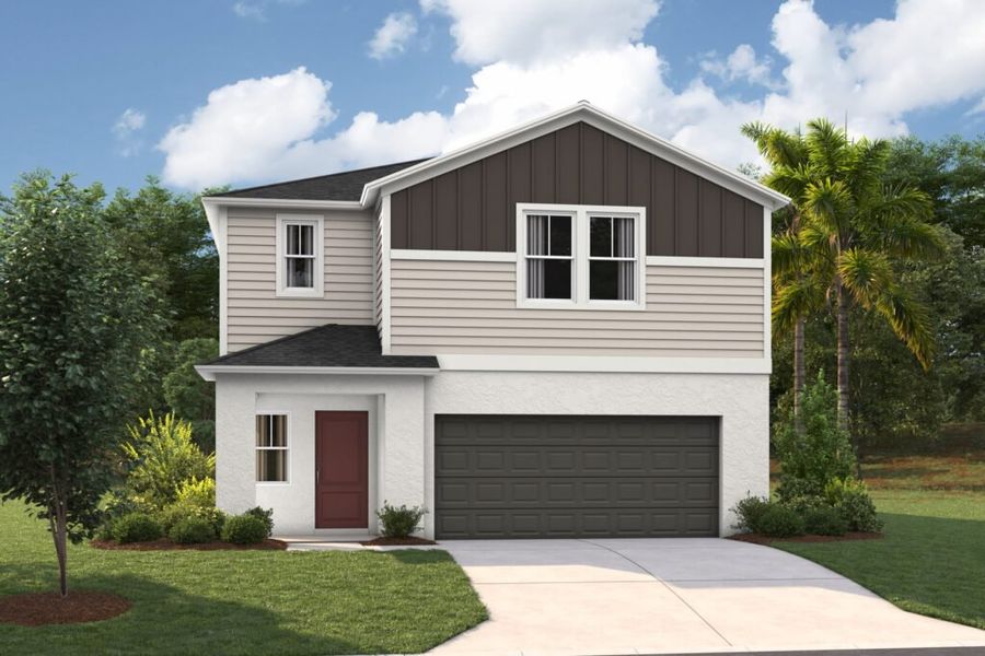 Representative exterior photo of a completed home built from the Valencia by Casa Fresca Homes in Wynnstone, Davenport, FL (Image 13). Representative exterior photo of a completed home built from the Valencia by Casa Fresca Homes in Wynnstone, Davenport, FL (Image 13).
