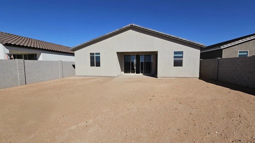 Back exterior elevation