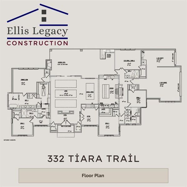 2D floor plan layout of this home in , Fort Worth, TX (Image 1).