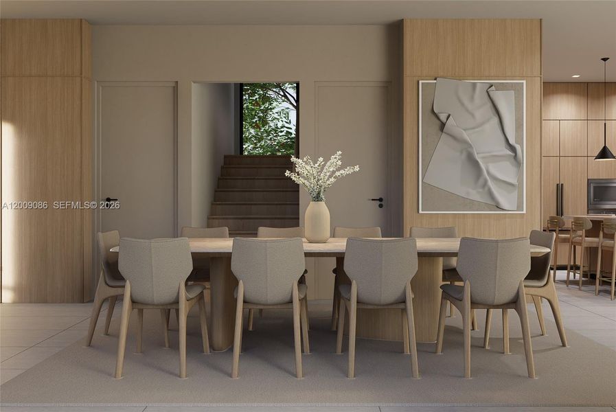 Furnished interior view inside a new home in , Miami (Image 5).