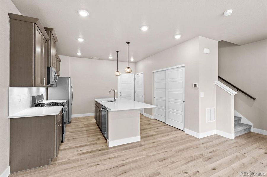 Furnished interior view inside a new home in Ralston Creek, Arvada (Image 10).