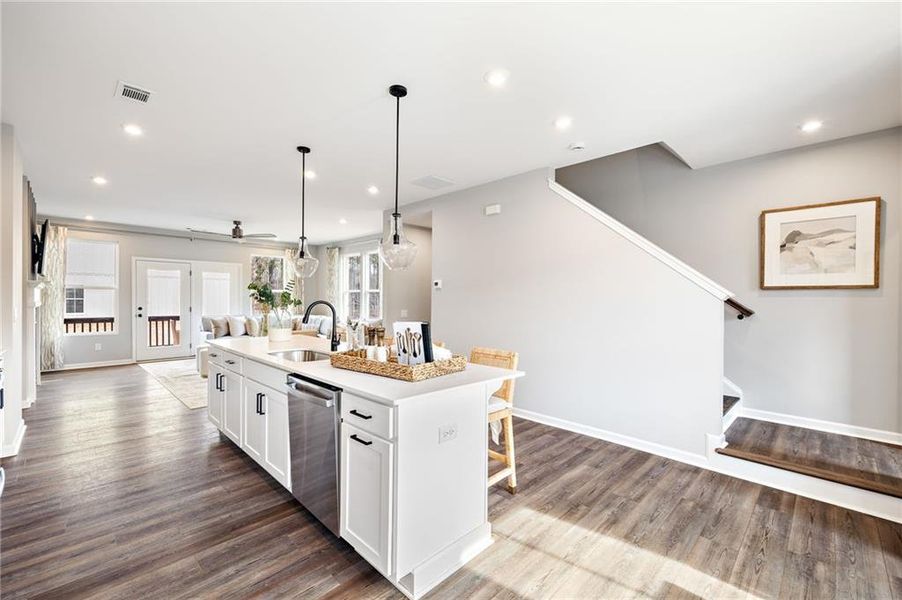 Furnished interior view inside a new home in Waverly at Buice Lake, Acworth (Image 10).