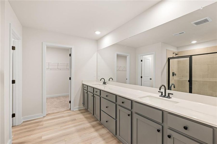 Furnished interior view inside a new home in Reserve at Gum Springs, Jefferson (Image 8).