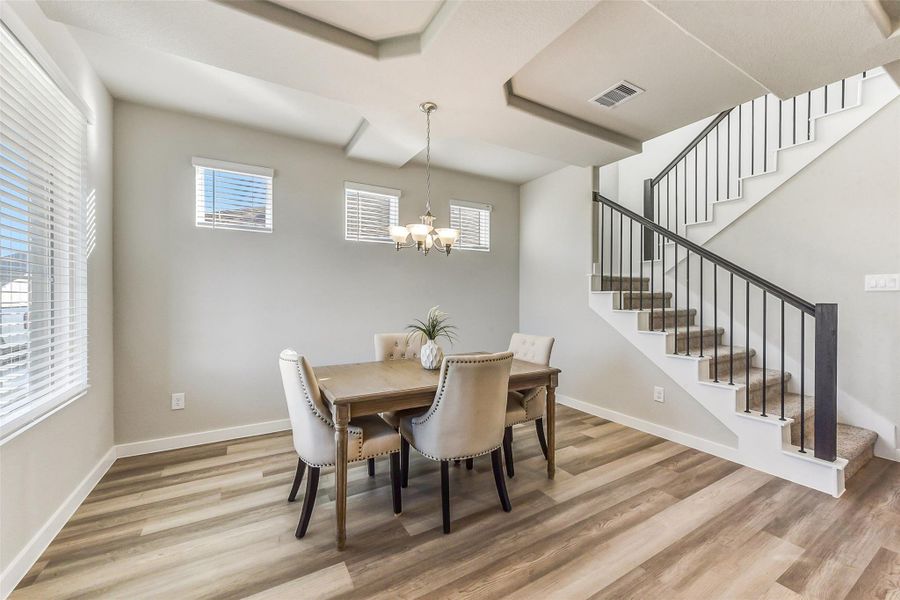 Furnished interior view inside a new home in Sundance Cove - Premier Series, Crosby (Image 6).