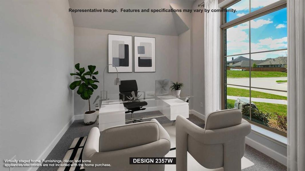 Furnished interior view inside a new home in Ventana 50', Fort Worth (Image 4).