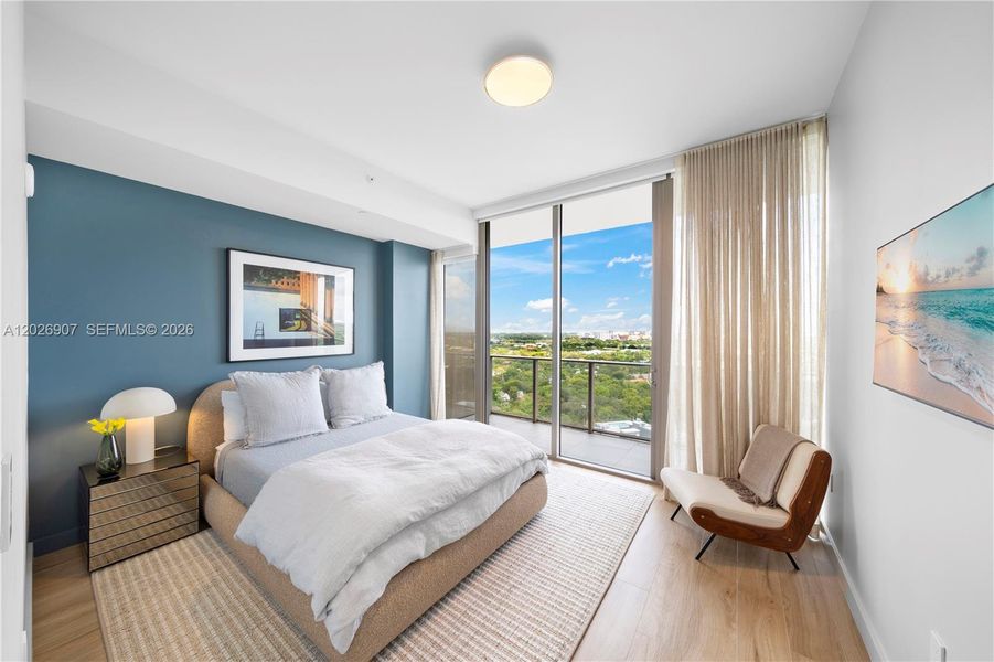 Furnished interior view inside a new home in , Miami (Image 15).