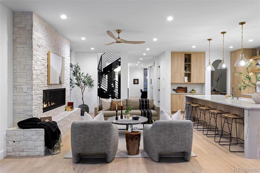 Furnished interior view inside a new home in , Denver (Image 22).