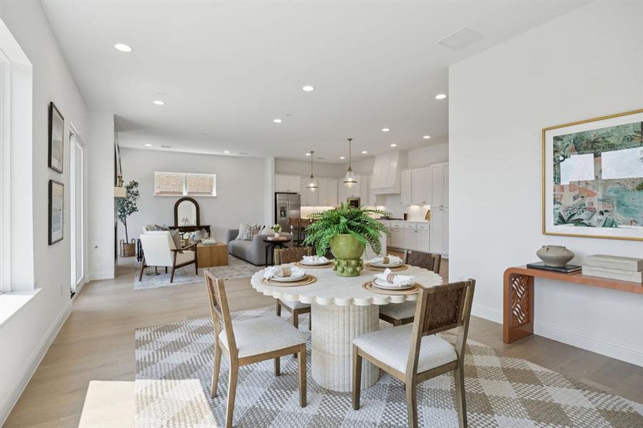 Furnished interior view inside a new home in , Dallas (Image 24). Furnished interior view inside a new home in , Dallas (Image 24).