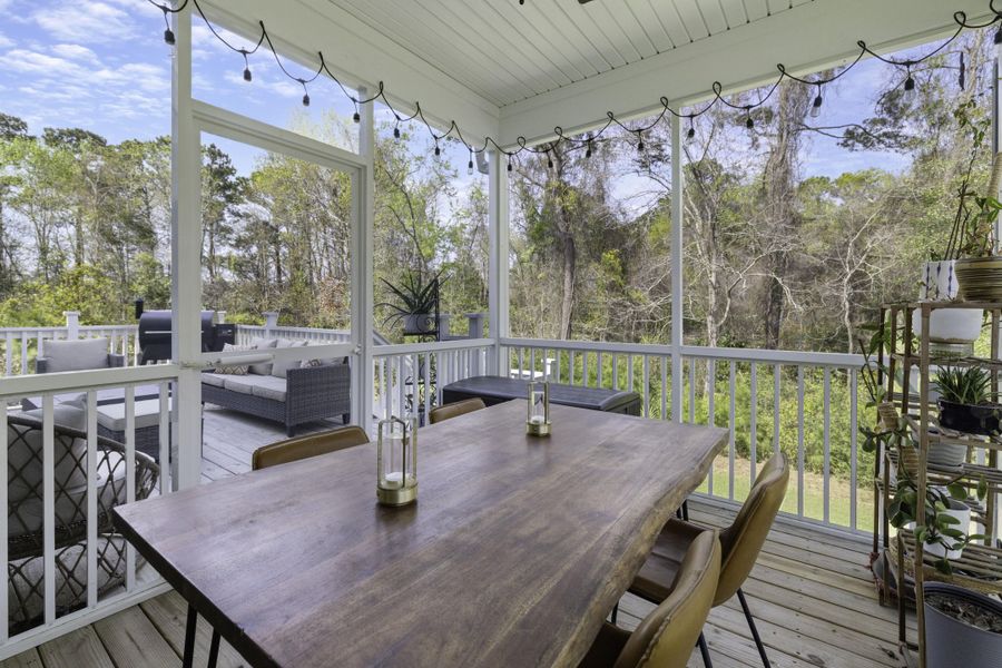 Exterior details and patio area of a home in , Charleston (Image 25). Exterior details and patio area of a home in , Charleston (Image 25).