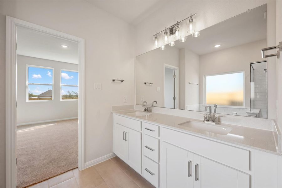 Furnished interior view inside a new home in Patterson Ranch, Georgetown (Image 7). Furnished interior view inside a new home in Patterson Ranch, Georgetown (Image 7).