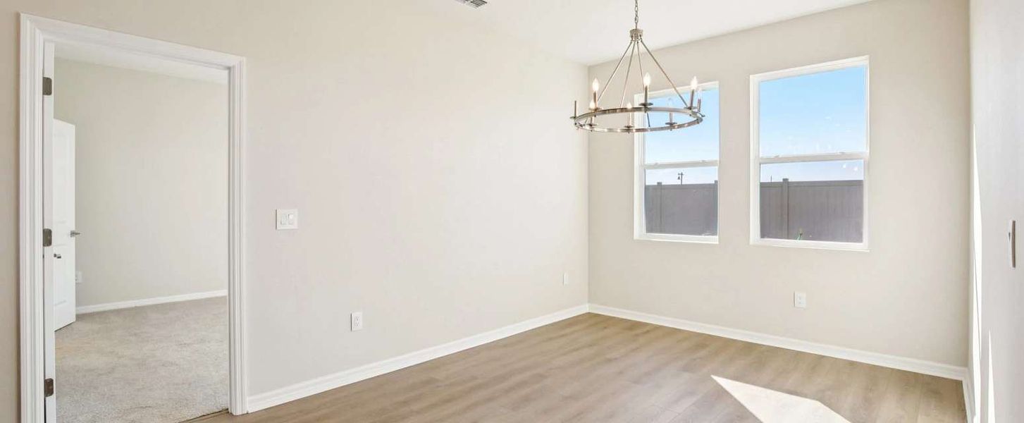 Dining space located just off the kitchen - Representative images and renderings are for illustrative purposes Dining space located just off the kitchen - Representative images and renderings are for illustrative purposes