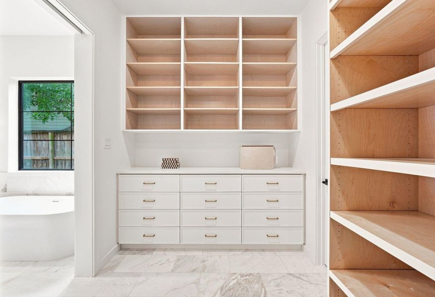 Master closet.