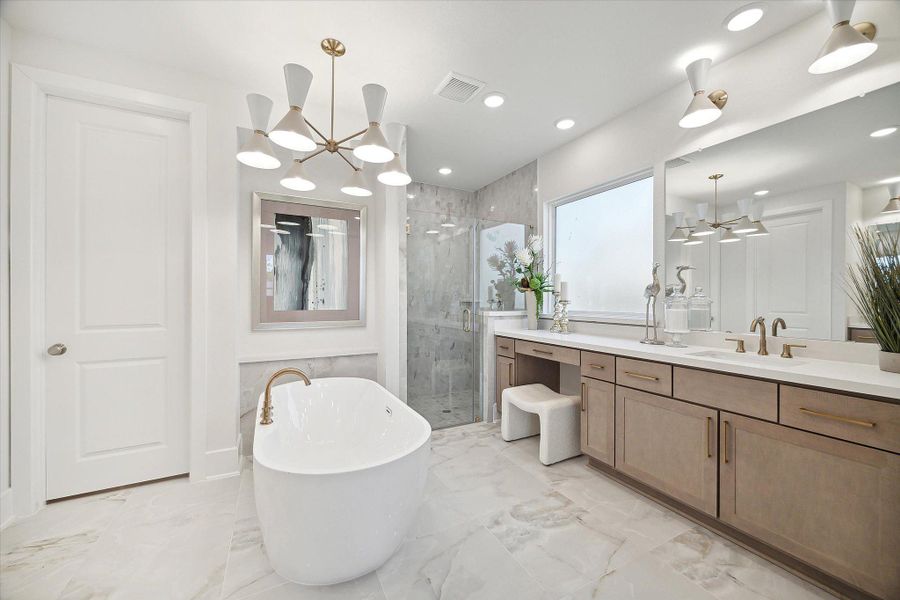 Representative furnished interior of a home built from the The Carter Z by Westin Homes in The Woodlands Hills – 65', Willis (Image 15).