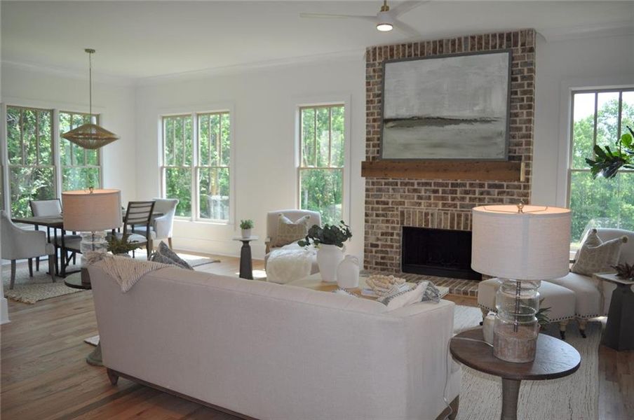 Furnished interior view inside a new home in , Marietta (Image 15).