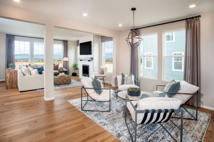Representative furnished interior of a home built from the 2651 Modeled by KB Home in Windsong, Thornton (Image 5).
