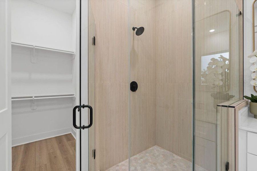Close-up of interior finishes inside a home in , Houston (Image 18).