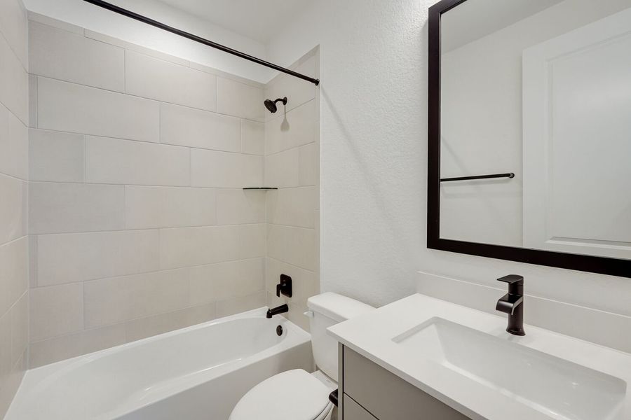 Furnished interior view inside a new home in The Porch at Du Pre, Buda (Image 3).