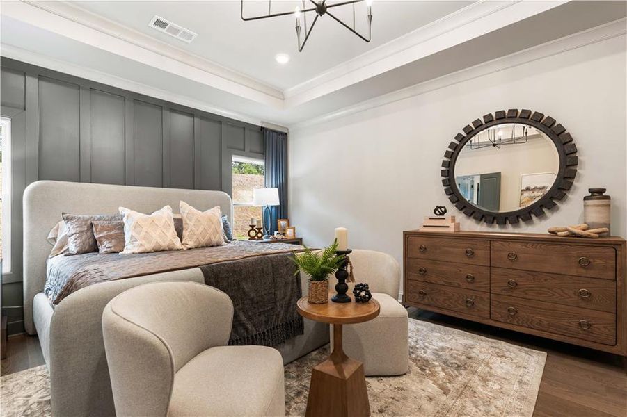 Furnished interior view inside a new home in Palisades, Cumming (Image 18).