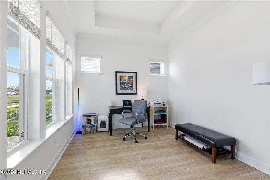 Furnished interior view inside a new home in Seven Pines 50' Rear Entry, Jacksonville (Image 4). Furnished interior view inside a new home in Seven Pines 50' Rear Entry, Jacksonville (Image 4).