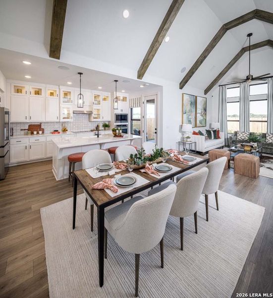 Furnished interior view inside a new home in Alsatian Oaks, Castroville (Image 18).