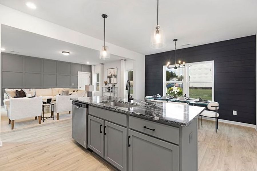 Representative furnished interior of a home built from the Seville II by True Homes in Colvin Park, Rock Hill (Image 8).