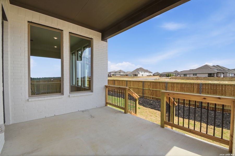 Exterior details and patio area of a home in Legacy at Lake Dunlap, New Braunfels (Image 3). Exterior details and patio area of a home in Legacy at Lake Dunlap, New Braunfels (Image 3).
